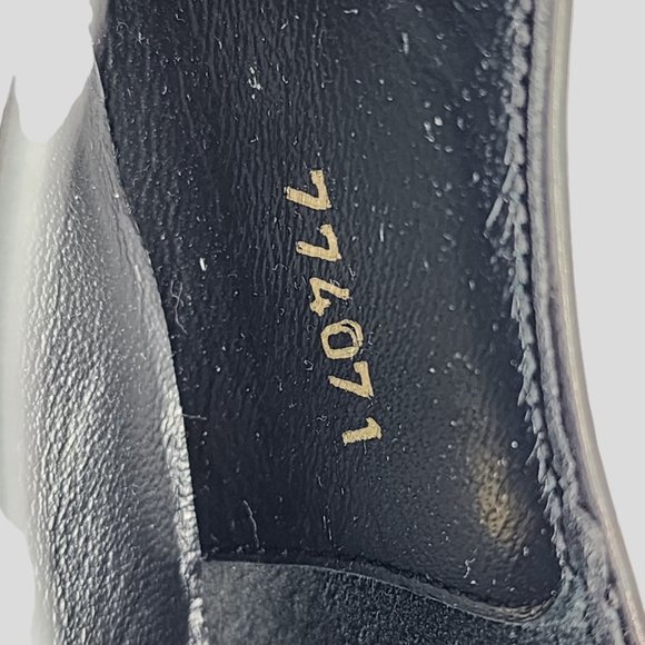 Celine Leather Lace-Up Derby Shoes Black Size 39 - Picture 8 of 8